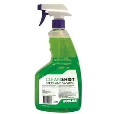 Ecolab Cleanshot Spray & Sanitise 750ml