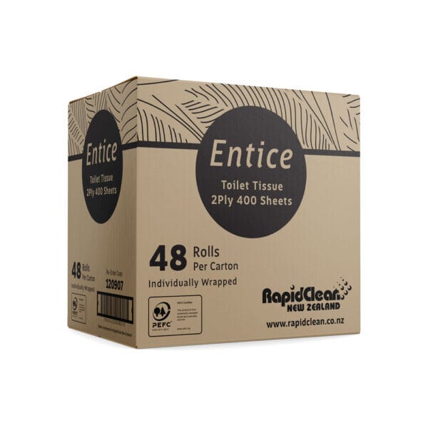 Entice 2-Ply 400 Sheet Toilet Tissue - Image 3
