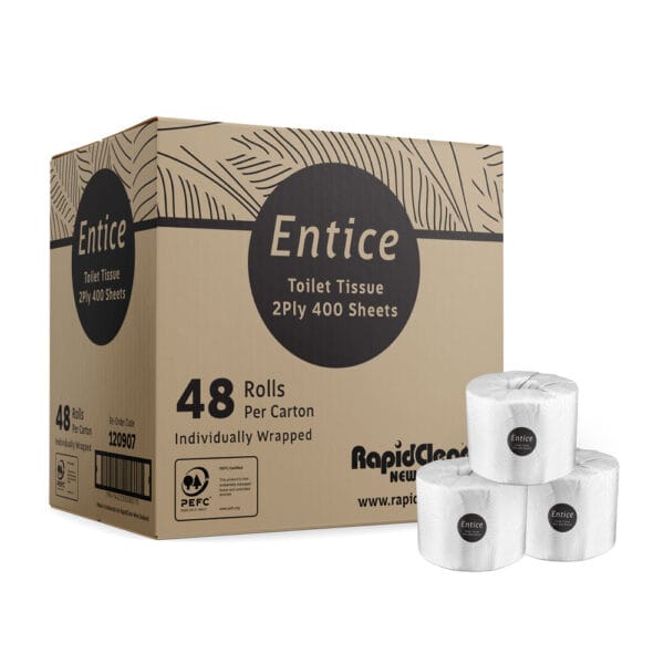 Entice 2-Ply 400 Sheet Toilet Tissue