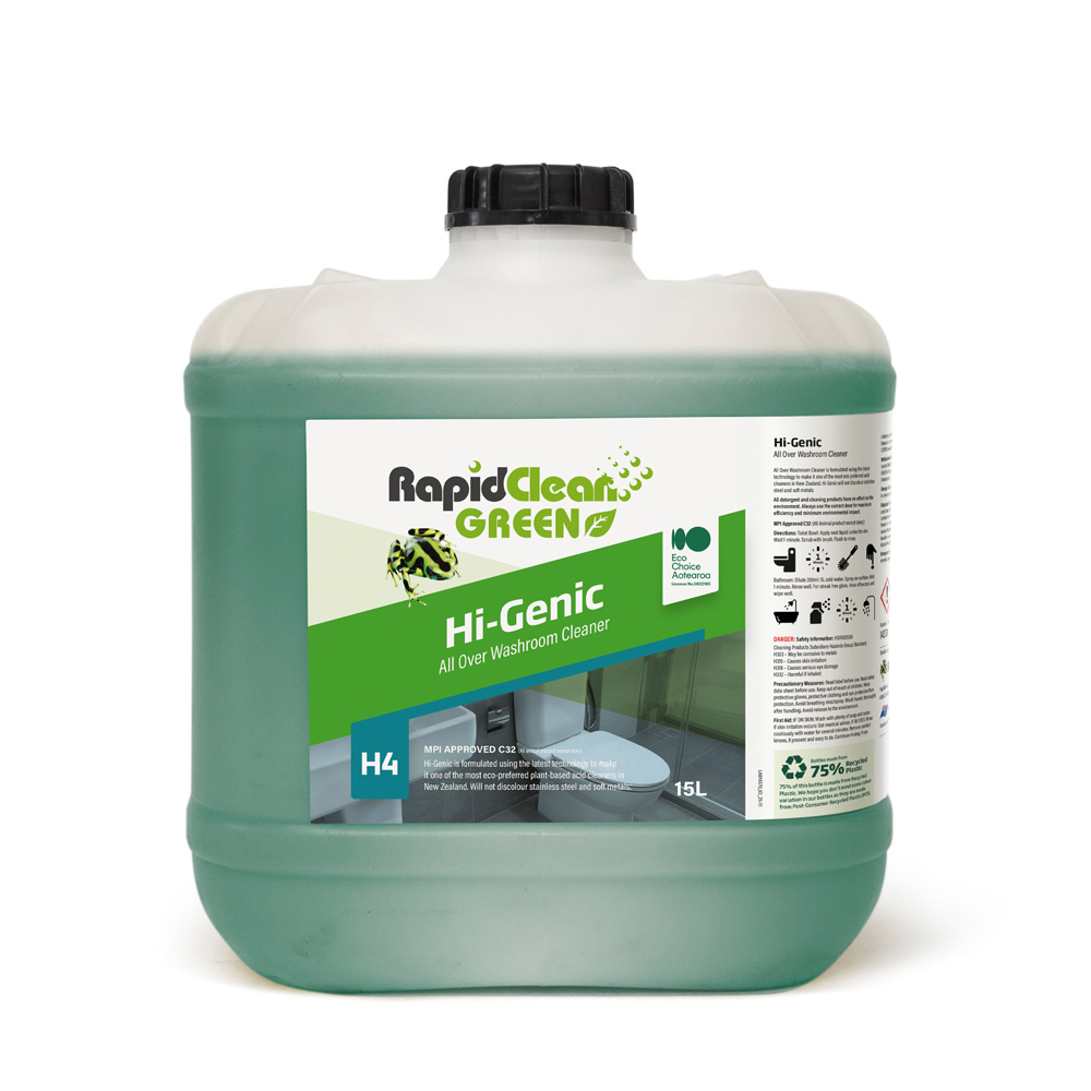 RapidClean Green Hi-Genic All Over Washroom Cleaner - Image 3