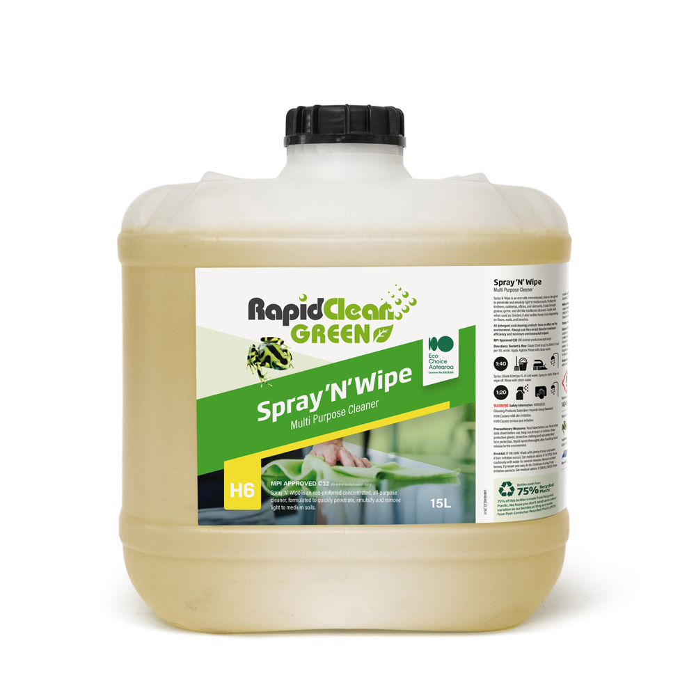 RapidClean Green Spray 'N' Wipe Multi Purpose Cleaner - Image 3