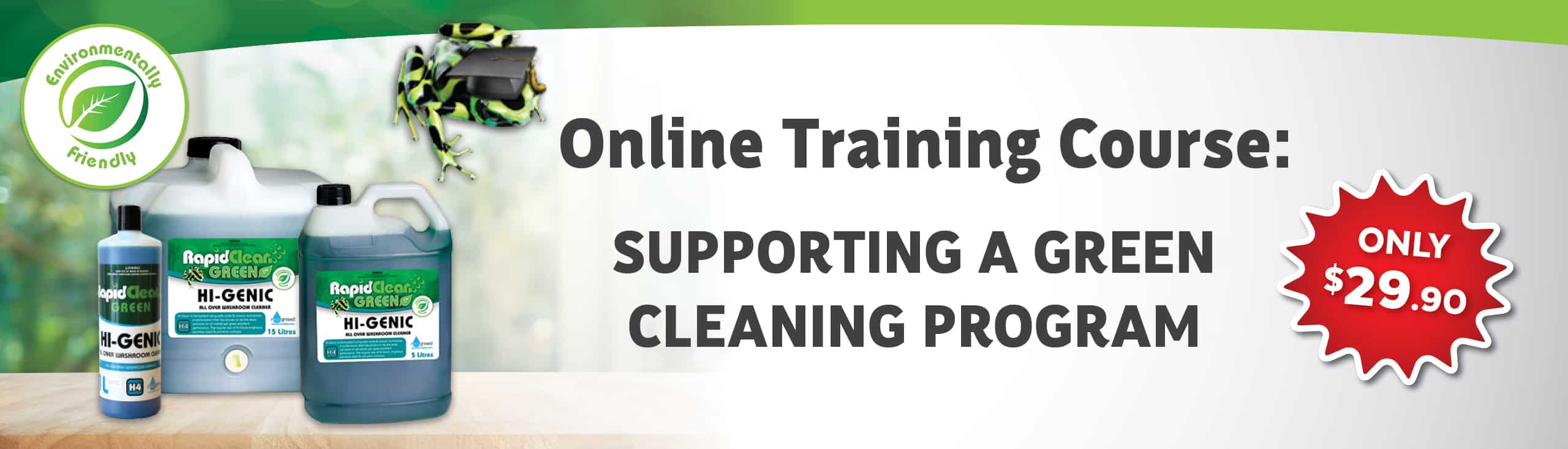 Supporting A Green Cleaning Program Course