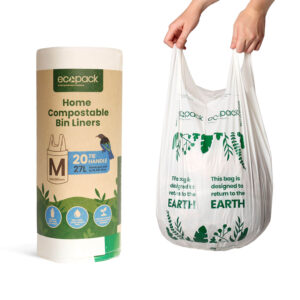 Ecopack 27L Medium Compostable Bin Liners