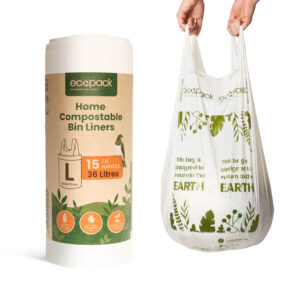 Ecopack 36L Large Compostable Bin Liners