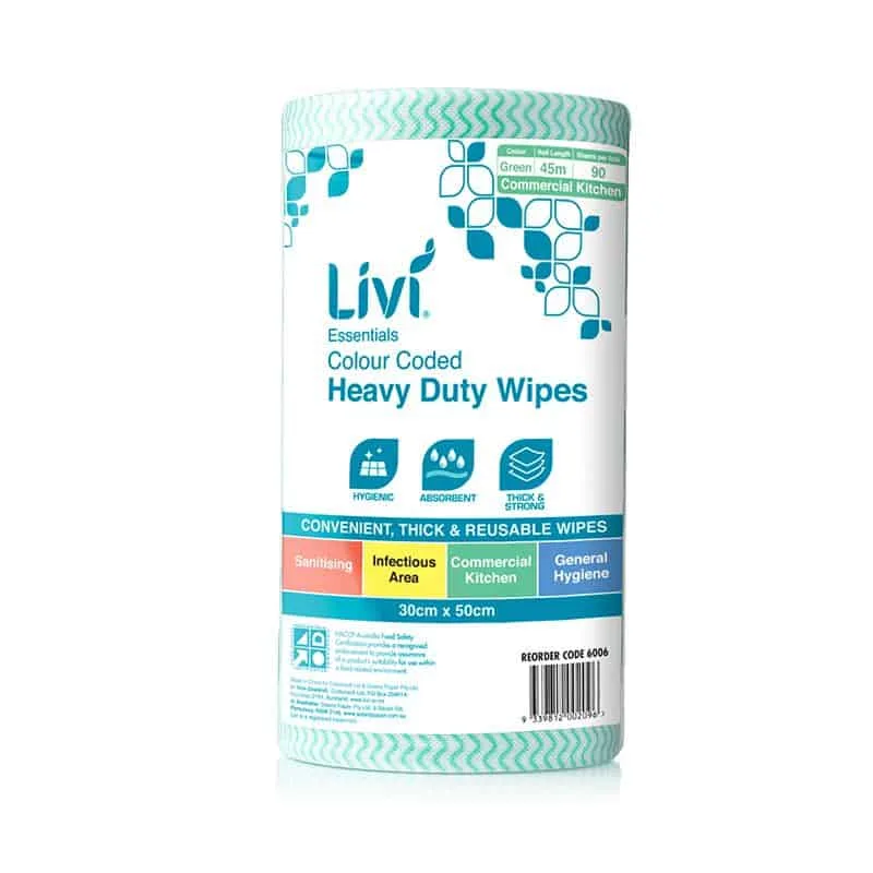 Livi Colour Coded Commercial Wipes - Image 4