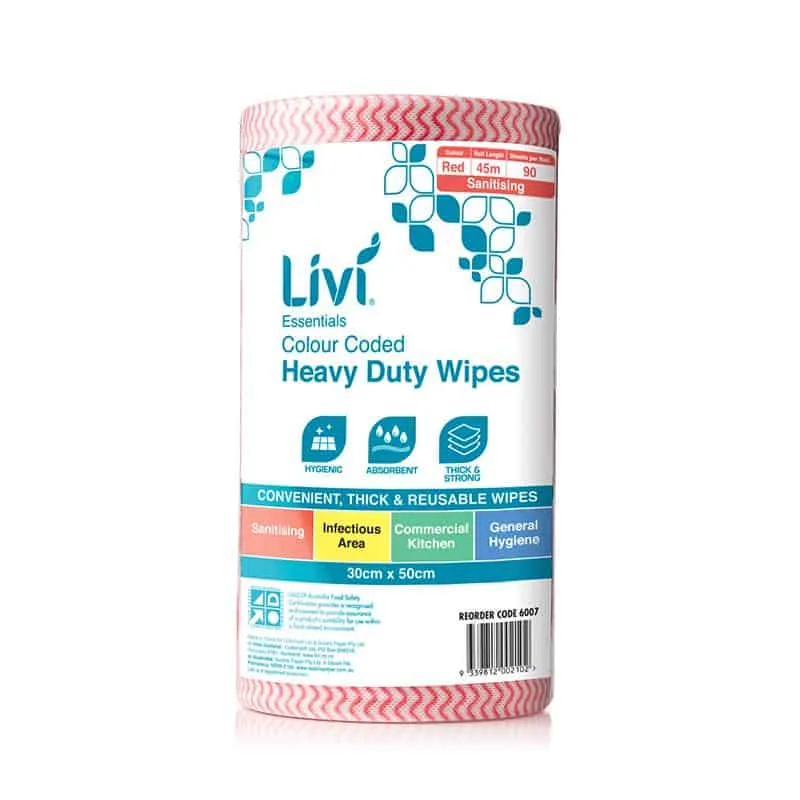 Livi Colour Coded Commercial Wipes - Image 5