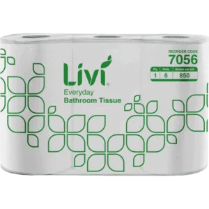 Livi Basics Multipack Bathroom Tissue 1 Ply 850 Sheets 6 Pack