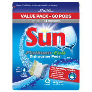 SUN Platinum-Eco Dishwasher Pods 60