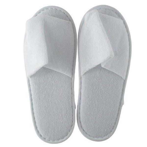 Deluxe Terry Cotton Open Toe Slippers