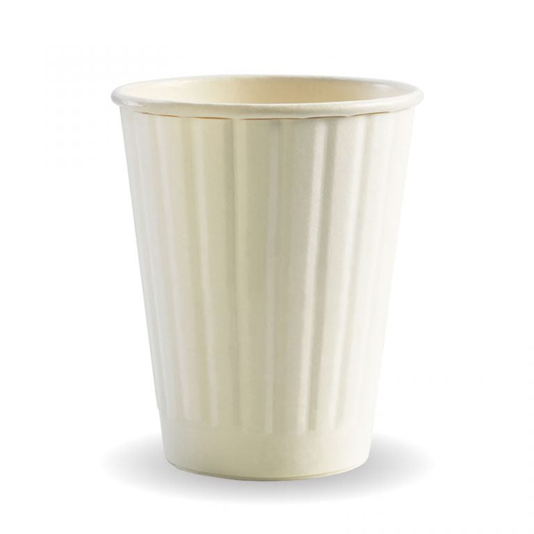 BioPak White Double Wall Hot Cups