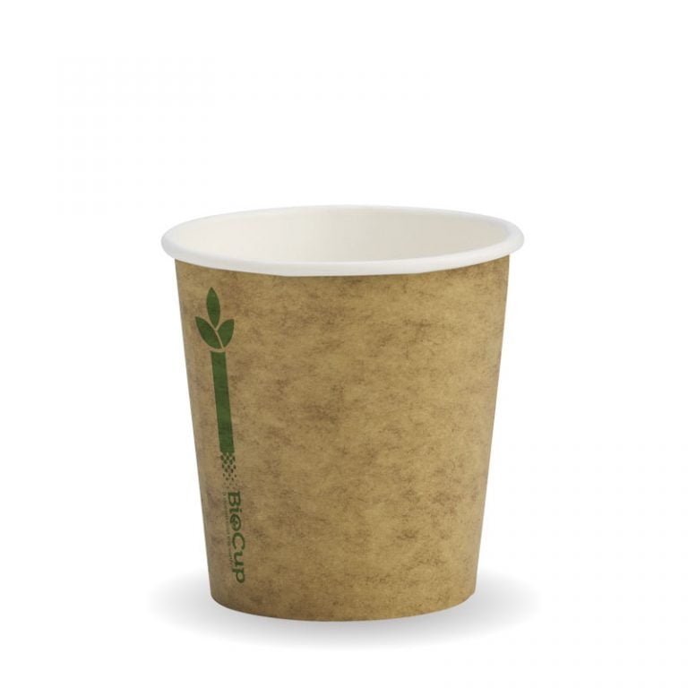 BioPak Kraft Green Line Hot Cups