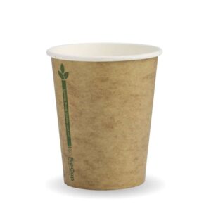 BioPak Kraft Green Line Hot Cups
