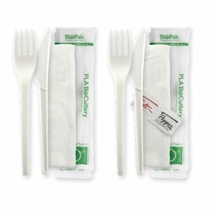 BioPak 100% BioPlastic PLA Cutlery Sets