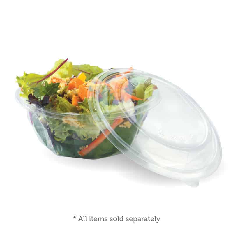 BioPak Clear Salad Bowls & Lids - RapidClean NZ