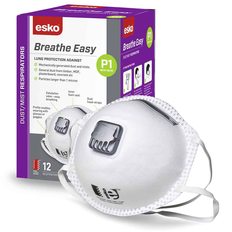 Esko BreatheEasy P1 Valved Mask