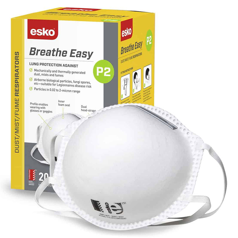 Esko Breathe Easy P2 Non-Valved Mask