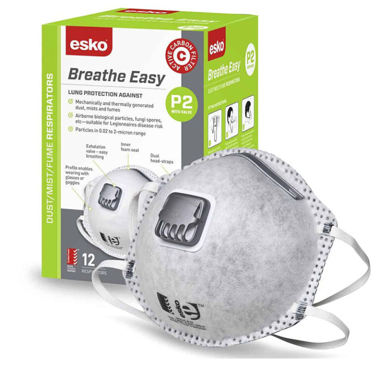 Esko Breathe Easy P2 Valved Mask with Carbon Filter