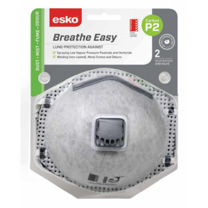 Esko BreatheEasy P2 Valved Mask with Carbon Filter 2 Pk