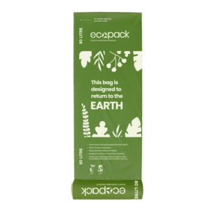 Ecopack 80L Compostable Garbage Bin Liners