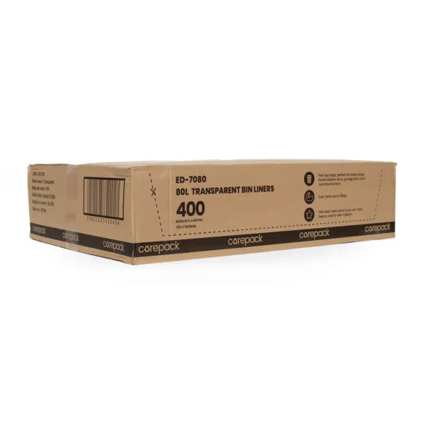Corepack 80L Garbage Bin Liners (Transparent) - Image 2