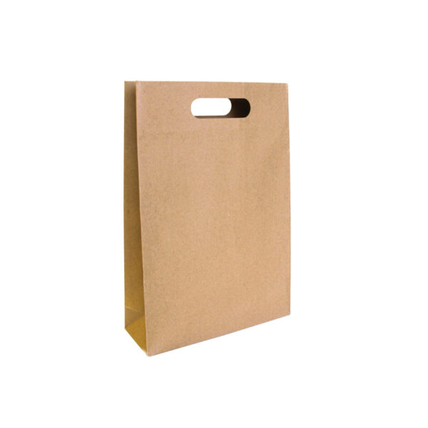 Ecopack Small Punched Handle Paper Bags x25 - available at RapidClean NZ