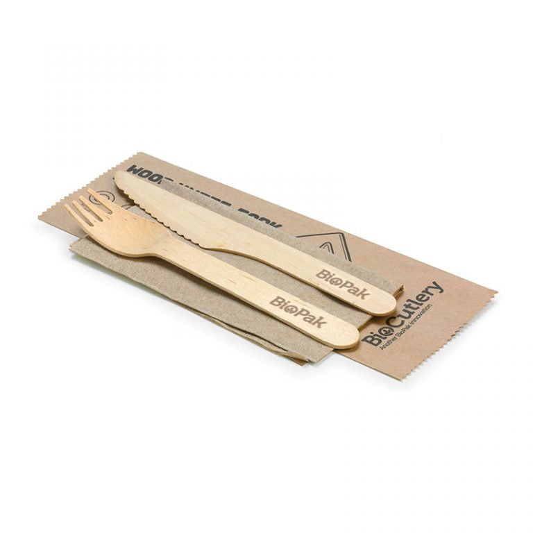 BioPak Wood BioCutlery Set