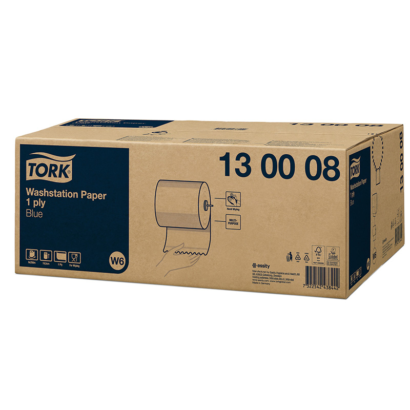 Tork W6 Washstation Blue Hand Towel 1PLY 250m - Image 4