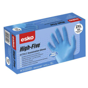 Esko High Five Industrial Blue Nitrile Glove