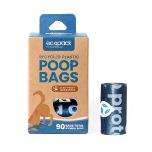 Ecopack Recycled Plastic Dog Poop Bags x 90