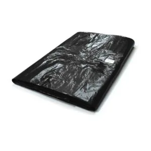 NZ Made Black Rubbish Bags Tie Top 80L