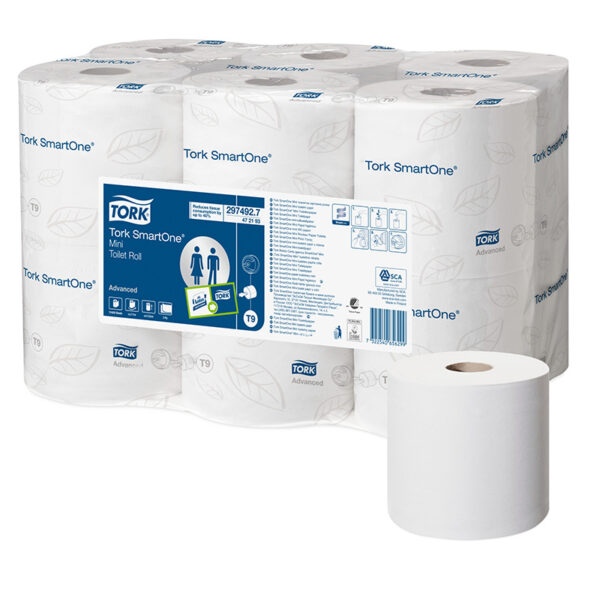 Tork SmartOne T9 Mini Toilet Roll 2ply Advanced