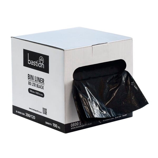 Bastion Bin Liner on a Roll Black